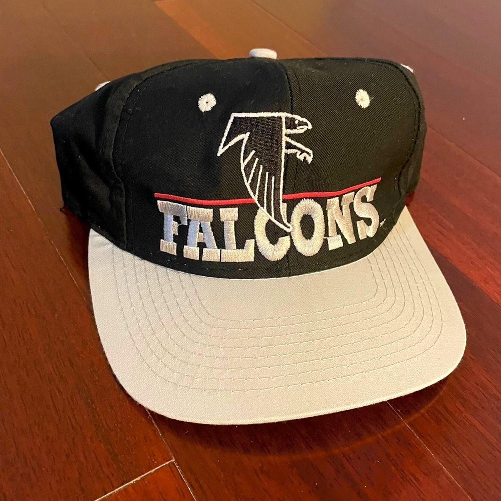 Vintage Atlanta Falcons Split Bar Snapback Hat Cap